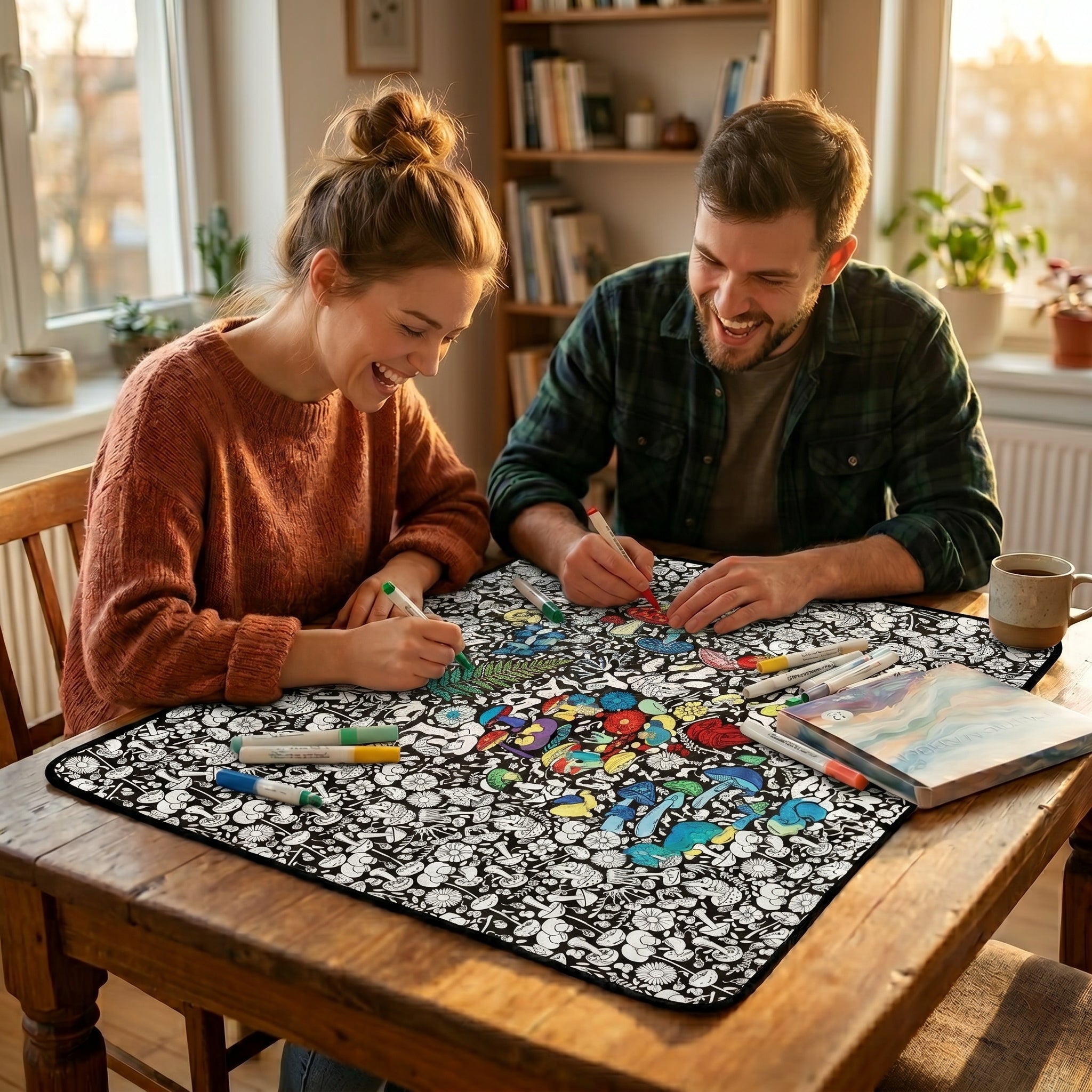The Mindfulness Blanket - Machine Washable Coloring In Blanket
